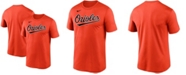 Nike Men's Orange Baltimore Orioles Wordmark Legend T-shirt